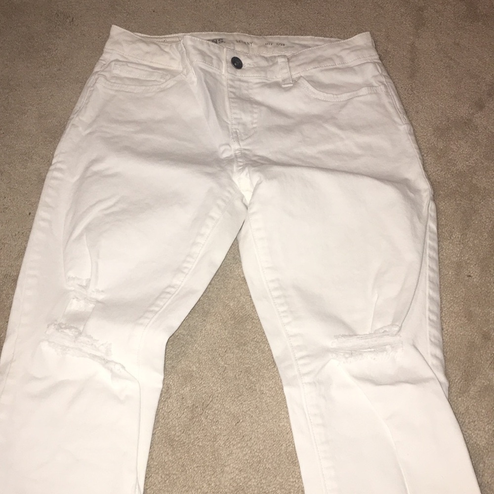 Vans White Ripped Jeans - Picture 2 of 3